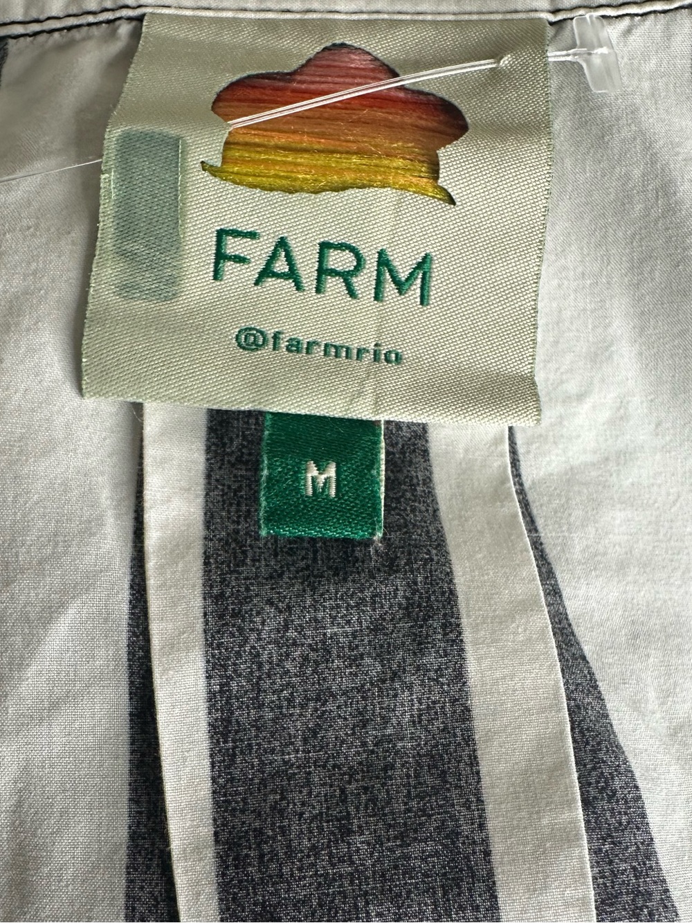 FARM Rio Black and White Striped Mini Dress - Picture 13 of 14
